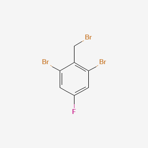 molecular formula C7H4Br3F B1448618 1,3-Dibromo-2-(bromomethyl)-5-fluorobenzene CAS No. 1804933-11-6
