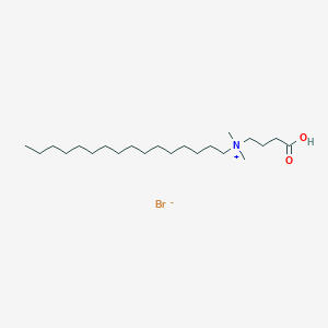 molecular formula C22H46BrNO2 B14486204 N-(3-Carboxypropyl)-N,N-dimethylhexadecan-1-aminium bromide CAS No. 64252-74-0