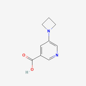 molecular formula C9H10N2O2 B1448622 5-(Azetidin-1-yl)pyridine-3-carboxylic acid CAS No. 2060032-47-3