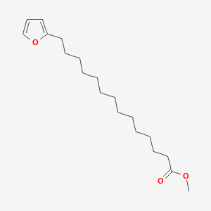 molecular formula C19H32O3 B14486304 Methyl 14-(furan-2-YL)tetradecanoate CAS No. 64137-28-6