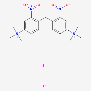 molecular formula C19H26I2N4O4 B14486384 4,4'-Methylenebis(N,N,N-trimethyl-3-nitroanilinium) diiodide CAS No. 64379-90-4