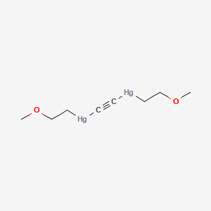 molecular formula C8H14Hg2O2 B14486414 Acetylene, bis(2-methoxyethylmercuri)- CAS No. 63990-59-0