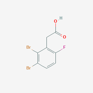 molecular formula C8H5Br2FO2 B1448643 2,3-Dibromo-6-fluorophenylacetic acid CAS No. 1803716-62-2