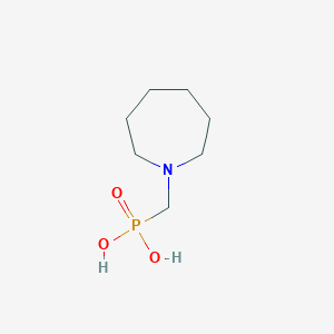 molecular formula C7H16NO3P B14486482 Phosphonic acid, [(hexahydro-1H-azepin-1-yl)methyl]- CAS No. 65810-04-0