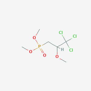 molecular formula C6H12Cl3O4P B14486497 Dimethyl (3,3,3-trichloro-2-methoxypropyl)phosphonate CAS No. 66288-43-5