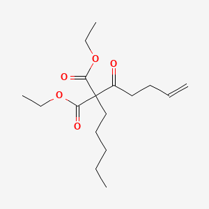 molecular formula C17H28O5 B14486585 Diethyl (pent-4-enoyl)(pentyl)propanedioate CAS No. 65790-20-7