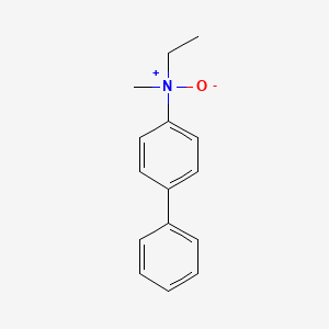 molecular formula C15H17NO B14486604 (1,1'-Biphenyl)-4-amine, N-ethyl-N-methyl-, N-oxide CAS No. 67274-67-3
