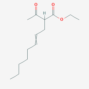 molecular formula C14H24O3 B14486632 Ethyl 2-acetyldec-4-enoate CAS No. 65006-96-4