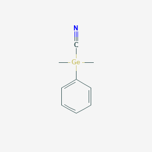molecular formula C9H11GeN B14486643 Dimethyl(phenyl)germanecarbonitrile CAS No. 64749-14-0