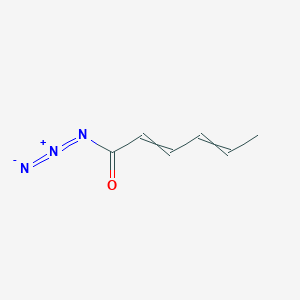 molecular formula C6H7N3O B14486650 Hexa-2,4-dienoyl azide CAS No. 65899-52-7