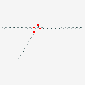 molecular formula C57H114O4 B14486675 Docosyl 2,3-bis(hexadecyloxy)propanoate CAS No. 64713-47-9