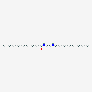 molecular formula C37H76N2O B14486678 N-[3-(Hexadecylamino)propyl]octadecanamide CAS No. 64205-89-6