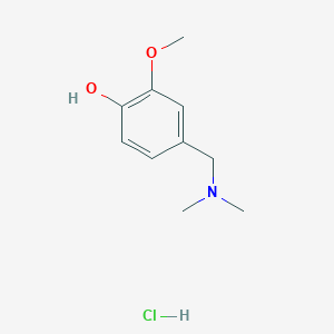 molecular formula C10H16ClNO2 B1448671 4-[(Dimethylamino)methyl]-2-methoxyphenol hydrochloride CAS No. 42973-54-6