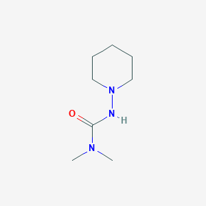 molecular formula C8H17N3O B14486713 N,N-Dimethyl-N'-piperidin-1-ylurea CAS No. 66006-54-0