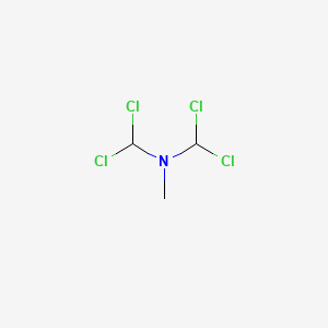 molecular formula C3H5Cl4N B14486750 1,1-Dichloro-N-(dichloromethyl)-N-methylmethanamine CAS No. 66348-28-5