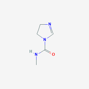 molecular formula C5H9N3O B14486804 N-Methyl-4,5-dihydro-1H-imidazole-1-carboxamide CAS No. 65962-68-7