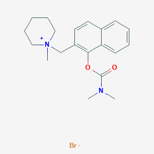 molecular formula C20H27BrN2O2 B14486836 N-(1-Hydroxy-2-naphthyl)methyl-N-methylpiperidinium bromide dimethylcarbamate CAS No. 67360-99-0