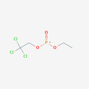 molecular formula C4H7Cl3O3P+ B14486889 Ethoxy(oxo)(2,2,2-trichloroethoxy)phosphanium CAS No. 66116-52-7