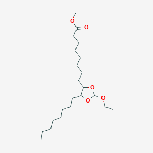 molecular formula C22H42O5 B14486917 Methyl 8-(2-ethoxy-5-octyl-1,3-dioxolan-4-YL)octanoate CAS No. 65374-93-8