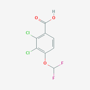 molecular formula C8H4Cl2F2O3 B1448692 2,3-Dichloro-4-(difluoromethoxy)benzoic acid CAS No. 1807058-79-2