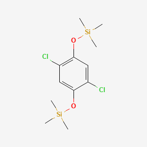 molecular formula C12H20Cl2O2Si2 B14486940 (2,5-Dichloro-4-trimethylsilyloxyphenoxy)trimethylsilane CAS No. 67289-04-7
