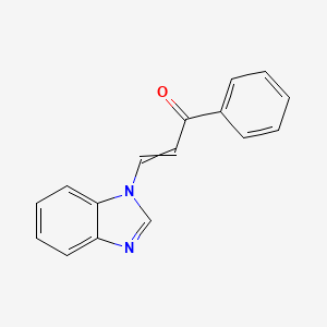 molecular formula C16H12N2O B14486946 3-(1H-Benzimidazol-1-yl)-1-phenylprop-2-en-1-one CAS No. 67200-57-1