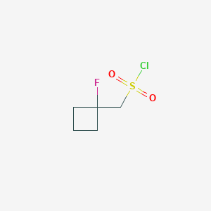 molecular formula C5H8ClFO2S B1448695 (1-Fluorocyclobutyl)methanesulfonyl chloride CAS No. 1803604-70-7
