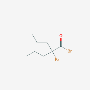 molecular formula C8H14Br2O B14486977 2-Bromo-2-propylpentanoyl bromide CAS No. 63718-61-6