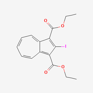 molecular formula C16H15IO4 B14486992 Diethyl 2-iodoazulene-1,3-dicarboxylate CAS No. 65144-75-4
