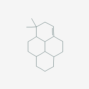 molecular formula C18H28 B14487029 6,6-Dimethyl-1,2,3,3a,4,5,5a,6,7,9,10,10a,10b,10c-tetradecahydropyrene CAS No. 66212-53-1