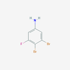 molecular formula C6H4Br2FN B1448707 3,4-Dibromo-5-fluoroaniline CAS No. 1806327-60-5
