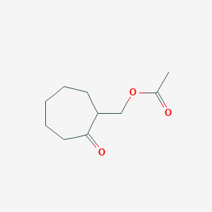 molecular formula C10H16O3 B14487106 (2-Oxocycloheptyl)methyl acetate CAS No. 65609-62-3