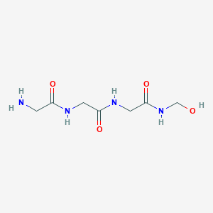 molecular formula C7H14N4O4 B14487161 Glycylglycyl-N-(hydroxymethyl)glycinamide CAS No. 65621-94-5
