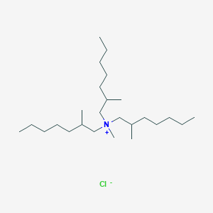 molecular formula C25H54ClN B14487237 N,2-Dimethyl-N,N-bis(2-methylheptyl)heptan-1-aminium chloride CAS No. 64969-76-2