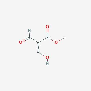 molecular formula C5H6O4 B14487298 Methyl 2-formyl-3-hydroxyprop-2-enoate CAS No. 64516-52-5