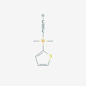 molecular formula C8H10SSi B14487336 Ethynyl(dimethyl)(thiophen-2-yl)silane CAS No. 64148-08-9