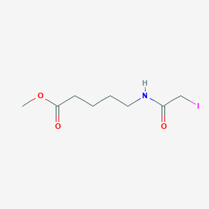 molecular formula C8H14INO3 B14487367 Methyl 5-(2-iodoacetamido)pentanoate CAS No. 63984-38-3