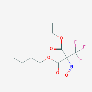 molecular formula C10H14F3NO5 B14487427 Butyl ethyl nitroso(trifluoromethyl)propanedioate CAS No. 63745-82-4