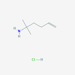 molecular formula C7H16ClN B1448747 2-Methylhex-5-en-2-amine hydrochloride CAS No. 1629136-35-1