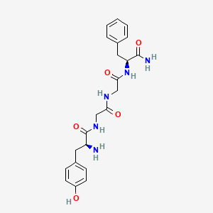 molecular formula C22H27N5O5 B14487470 L-Tyrosylglycylglycyl-L-phenylalaninamide CAS No. 64021-96-1