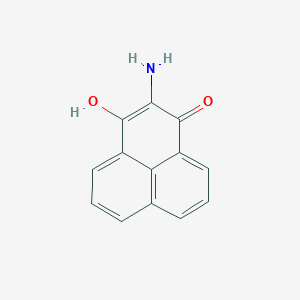 molecular formula C13H9NO2 B14487484 2-Amino-3-hydroxy-phenalen-1-one CAS No. 64081-59-0