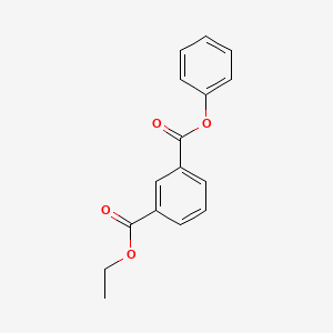molecular formula C16H14O4 B14487490 Isophthalic acid, ethyl phenyl ester CAS No. 63663-15-0