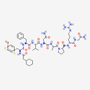 molecular formula C51H73N13O11S2 B14487521 Cyclo-dvdavp CAS No. 65647-03-2