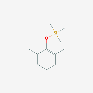 molecular formula C11H22OSi B14487545 Silane, [(2,6-dimethyl-1-cyclohexen-1-yl)oxy]trimethyl- CAS No. 63547-53-5