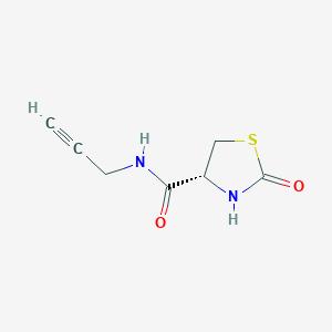 molecular formula C7H8N2O2S B1448755 (R)-2-Oxo-N-2-propyn-1-yl-4-thiazolidinecarboxamide CAS No. 2165706-30-7