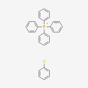 molecular formula C30H25PS B14487574 Tetraphenylphosphanium benzenethiolate CAS No. 65837-66-3