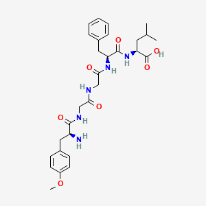 molecular formula C29H39N5O7 B14487587 O-Methyl-L-tyrosylglycylglycyl-L-phenylalanyl-L-leucine CAS No. 64963-46-8