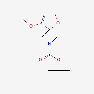 molecular formula C12H19NO4 B1448764 Tert-Butyl 8-Methoxy-5-Oxa-2-Azaspiro[3.4]Oct-7-Ene-2-Carboxylate CAS No. 1453315-95-1