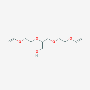 molecular formula C11H20O5 B14487646 2,3-Bis[2-(ethenyloxy)ethoxy]propan-1-OL CAS No. 65482-91-9