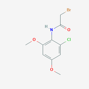 molecular formula C10H11BrClNO3 B1448765 2-Bromo-n-(2-chloro-4,6-dimethoxyphenyl)acetamide CAS No. 2096987-15-2